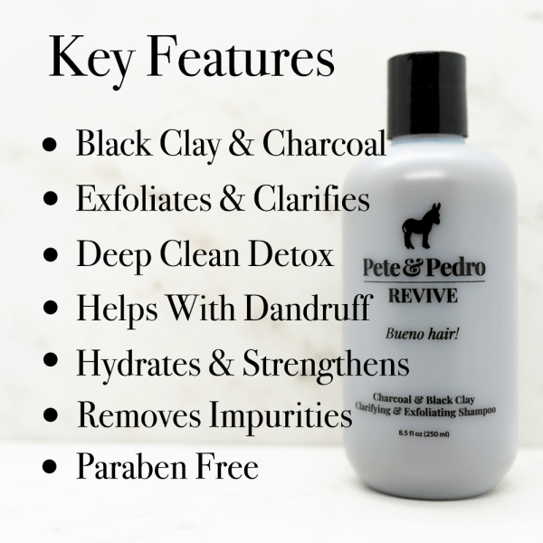 REVIVE Black Clay & Charcoal Clarifying & Exfoliating Scalp Shampoo Discount - Image 3