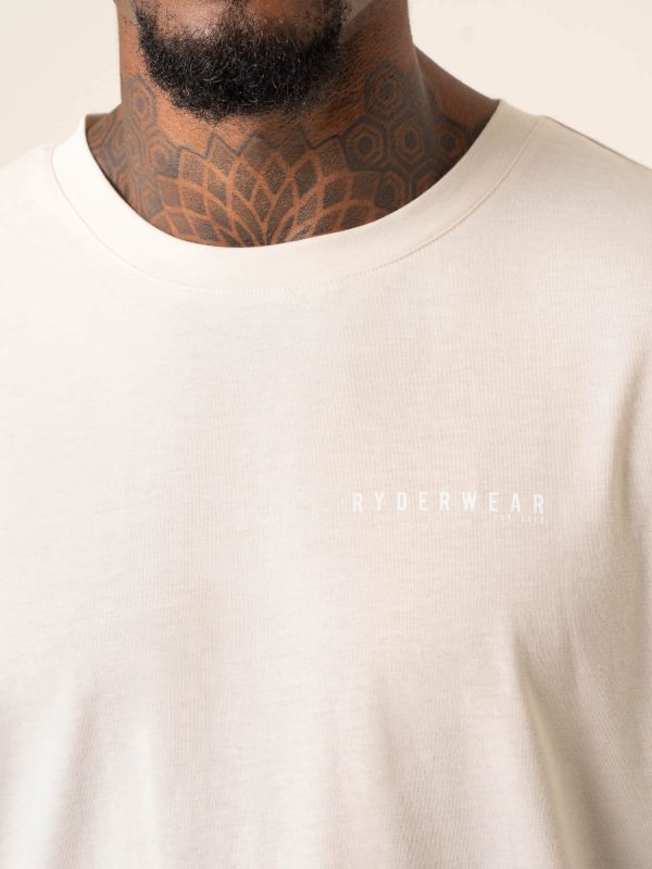 Advance Oversized T-Shirt - Stone Online now - Image 3