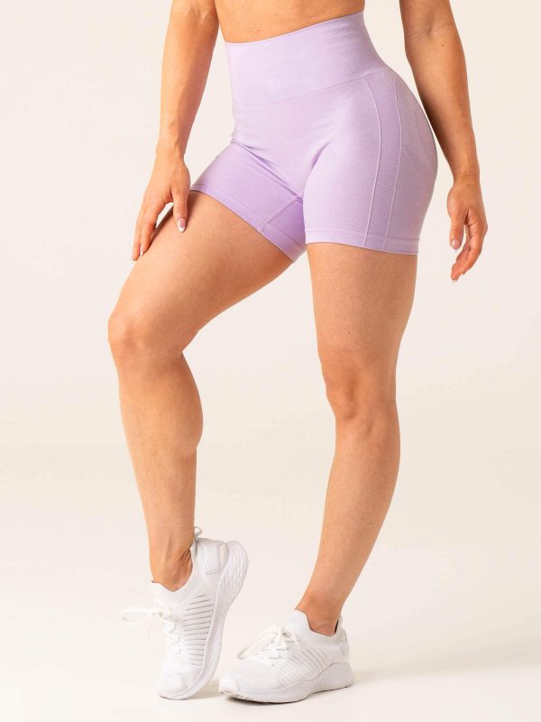 Evolve Seamless Shorts - Lavender Marl Online Hot Sale - Image 3