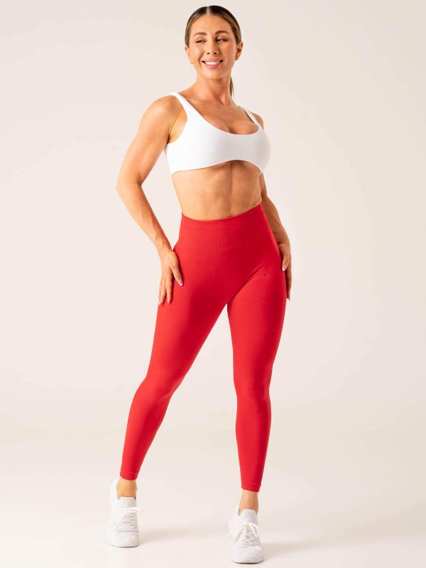 Evolve Seamless Leggings - Red Marl For Sale - Image 5