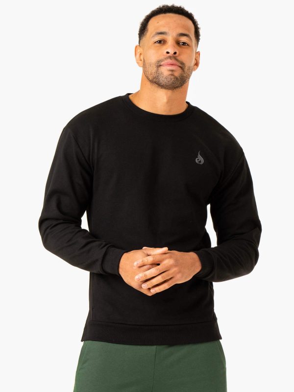 Heritage Crew Neck - Black Online now - Image 4