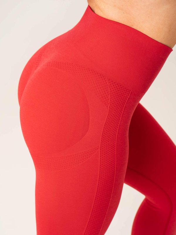 Evolve Seamless Leggings - Red Marl For Sale - Image 4
