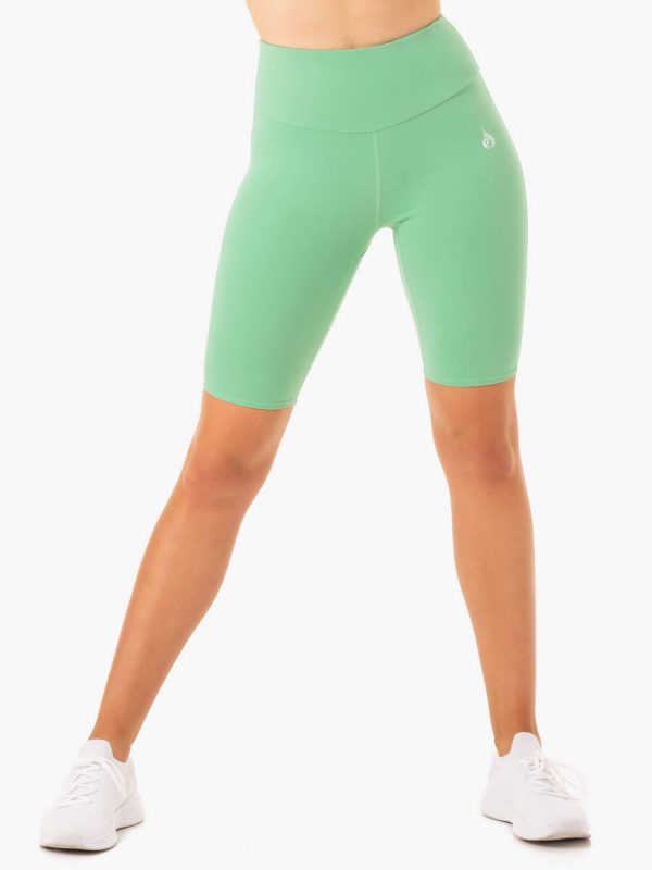 Staples Scrunch Bum Bike Shorts - Neomint For Cheap
