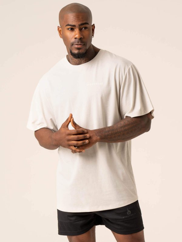 Advance Oversized T-Shirt - Stone Online now - Image 4