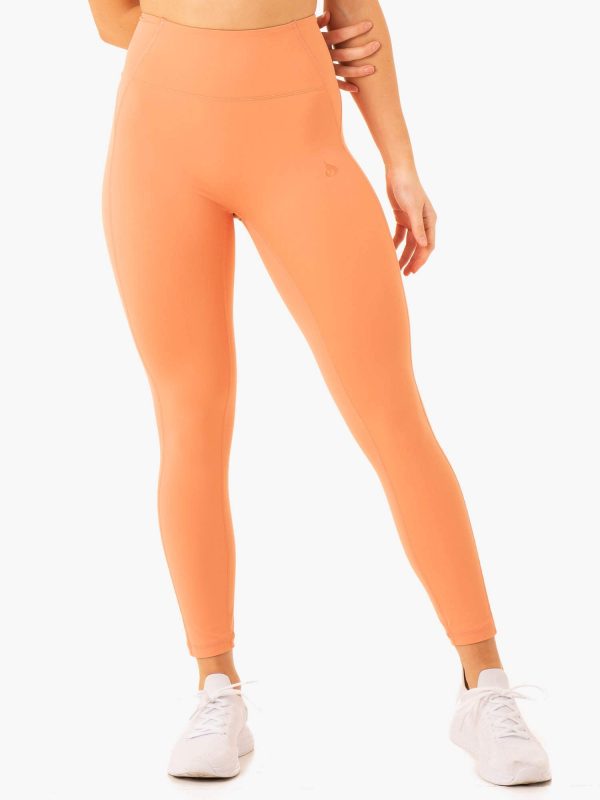 NKD Frame High Waisted Leggings - Terracotta Online Hot Sale - Image 3