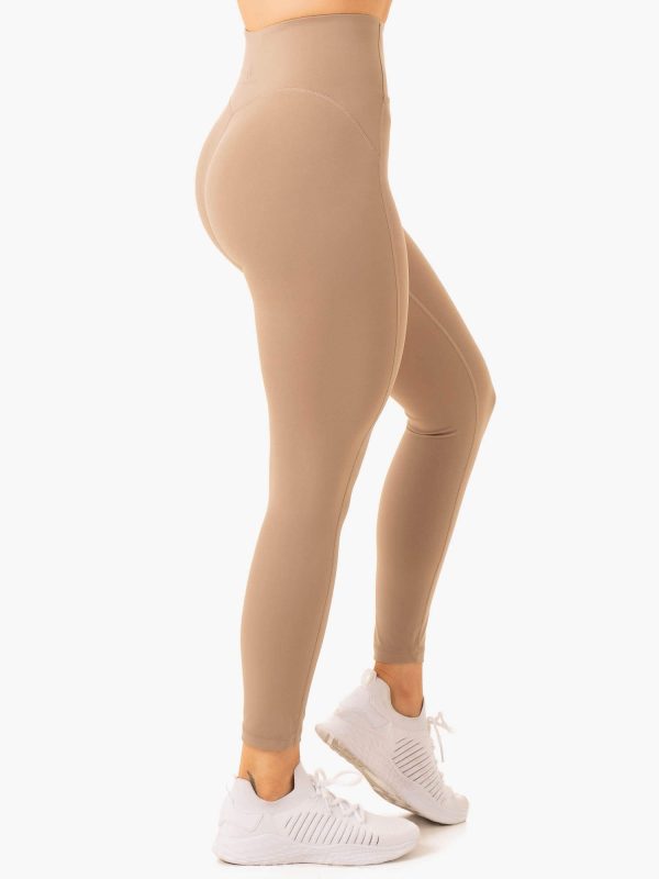 NKD Frame High Waisted Leggings - Latte Sale - Image 3