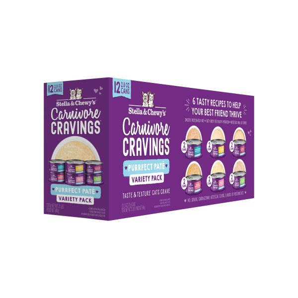 Stella & Chewy s Cravings Morsels Pate Variety Pack Cat Food 2.8 oz Case of 24 Online Hot Sale - Image 3