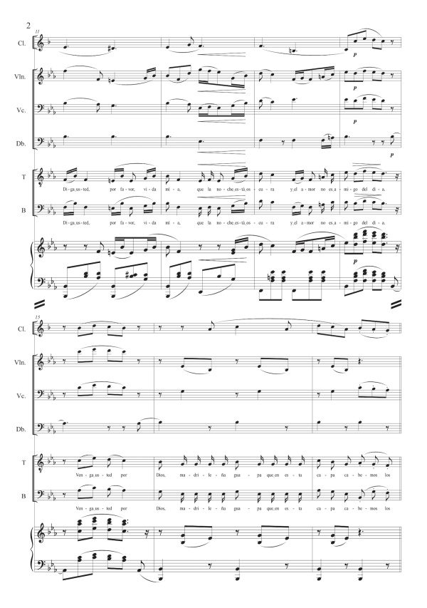 Amadeu Vives: Coro de Románticos (Doña Francisquita) – arranged for voices and ensemble by Santi Escura (NXP117) Online now - Image 2