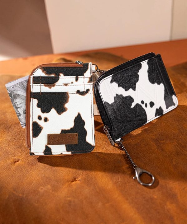 Wrangler Cow Print Card Holder For Discount - Image 5