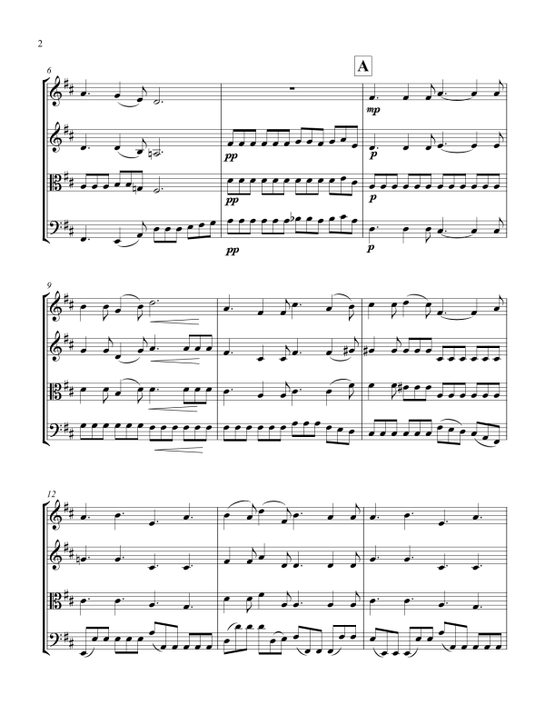 O Holy Night – Arrangement for String Quartet by Peter Breiner (PB093) Online Sale - Image 2