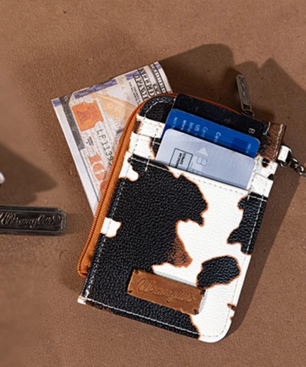 Wrangler Cow Print Card Holder For Discount - Image 2