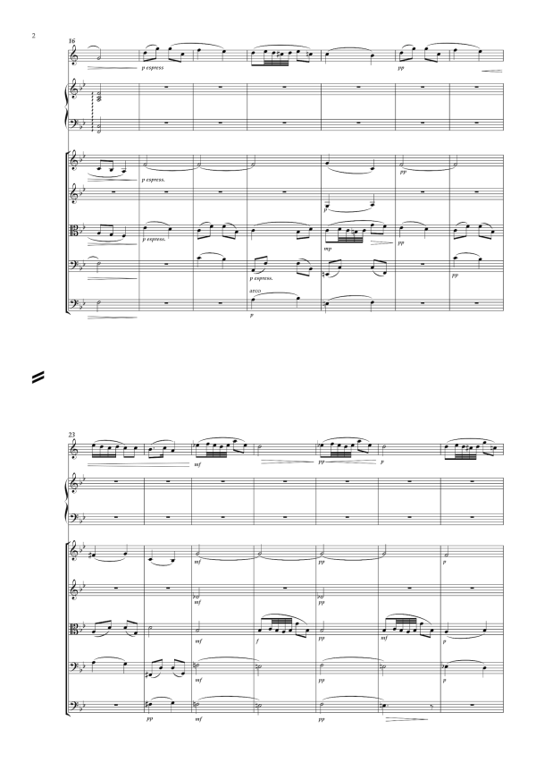 Pyotr Il’yich Tchaikovsky: Andante Cantabile from String Quartet No. 1 – Arrangement for clarinet and orchestra by Robin White (EDN80031) Online Sale - Image 2