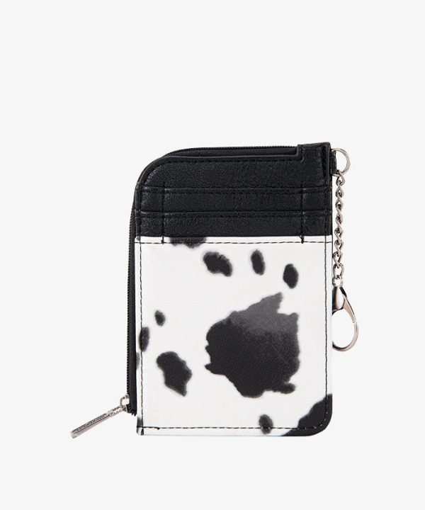 Wrangler Cow Print Mini Zip Card Case Sale