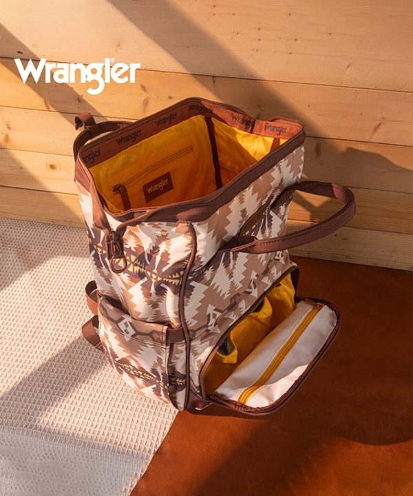 Wrangler Aztec Printed Diaper Bag Discount - Image 4