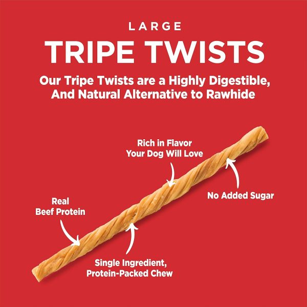 Barkworthies Large Twisted Tripe for Dogs on Sale - Image 2