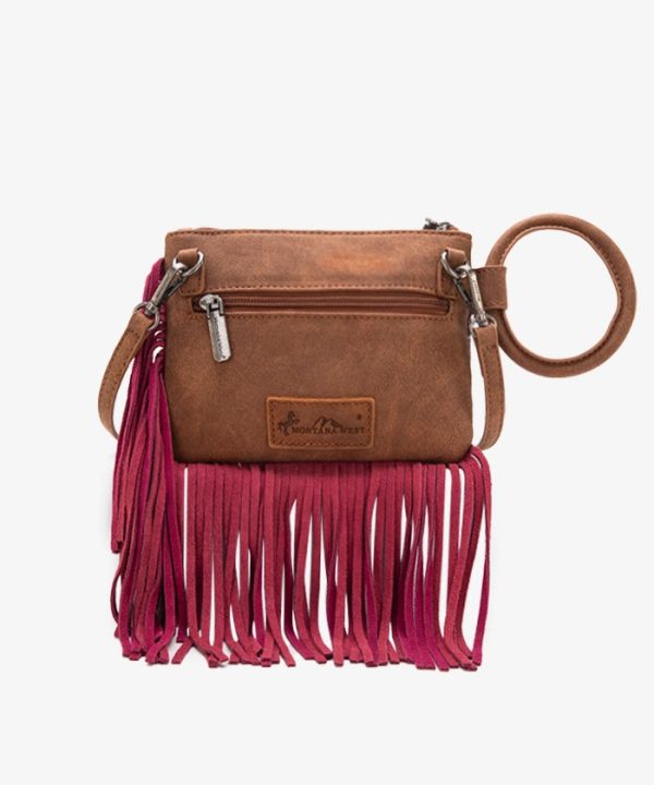 Montana West Southwestern Fringe Crossbody For Sale - Image 4
