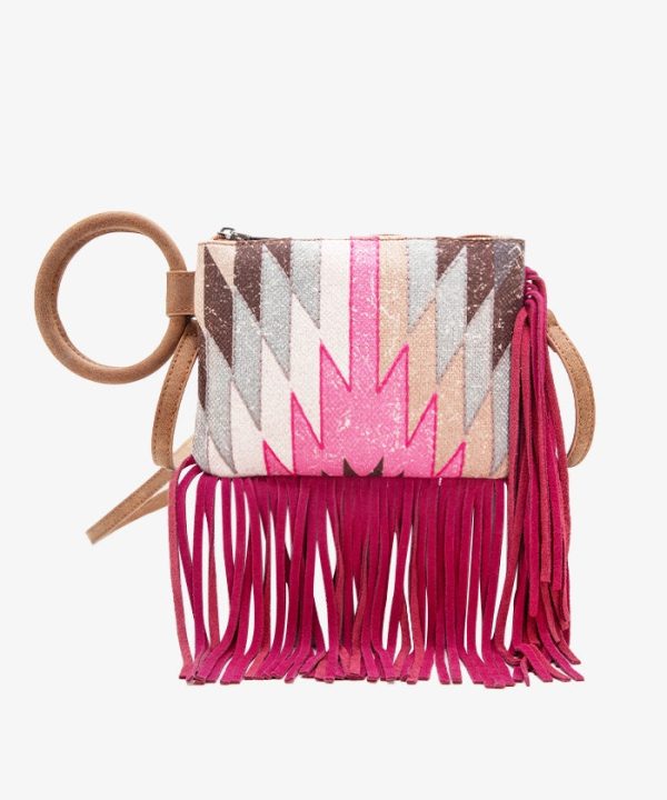 Montana West Southwestern Fringe Crossbody For Sale - Image 3
