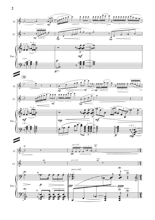 Geoffrey Allen: Fantasy Trio, Op. 70 – for flute, clarinet and piano (EDN80027) on Sale - Image 2