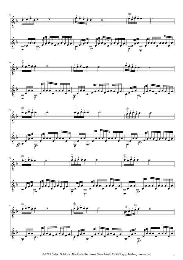 Srdjan Bulatović: Imagination – for two guitars (NXP086) For Discount - Image 3
