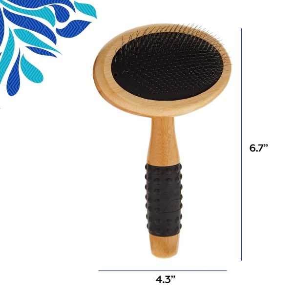 Only Natural Pet Slicker Brush with Bamboo Handle for Dogs on Sale - Image 5