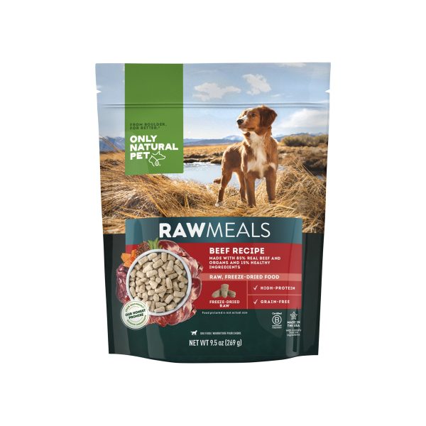 Only Natural Pet RawMeals Beef Recipe Freeze Dried Dog Food Online now