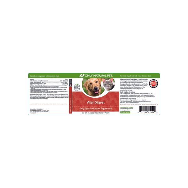 Only Natural Pet Vital Digest for Dogs & Cats Hot on Sale - Image 4