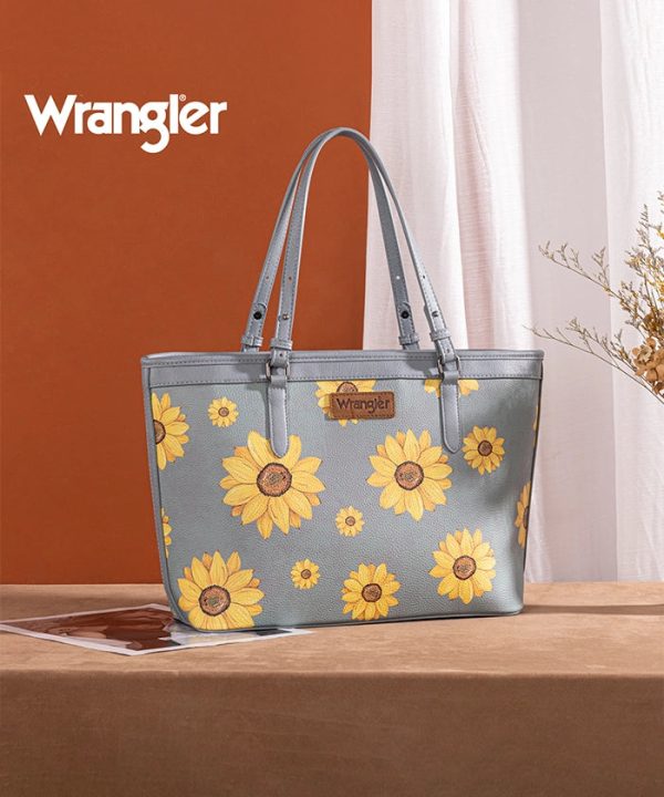 Wrangler Sunflower Print Wide Tote Bag Discount - Image 2
