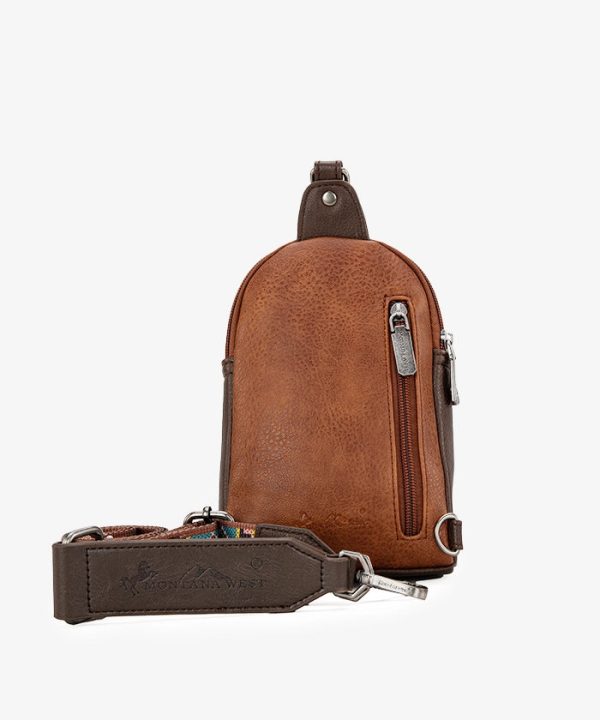 Montana West Embroidered Canvas Sling Bag Discount - Image 3