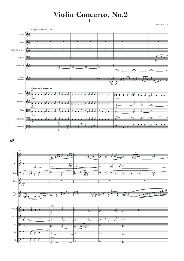 Béla Bartók: Violin Concerto No.2 (arr. for String Quintet & Wind Quintet) (AEGC18) on Sale