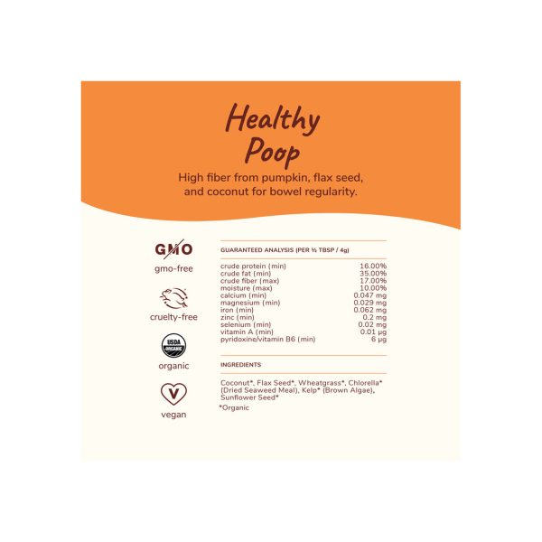 Kin + Kind Organic Healthy Poops Supplement for Cats & Dogs Sale - Image 2