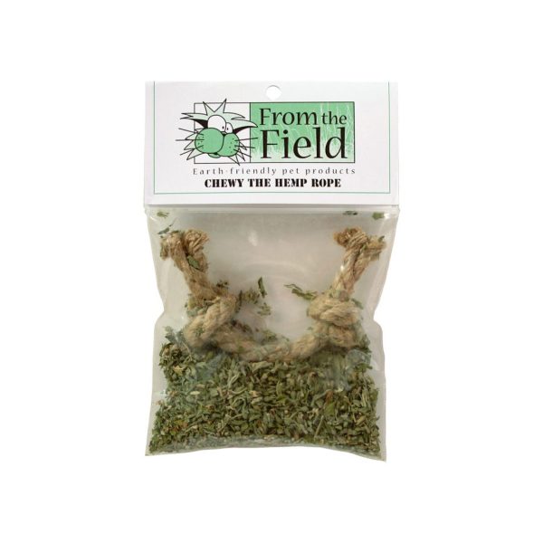 From the Field Chewy the Hemp Rope Organic Catnip Cat Toy Supply