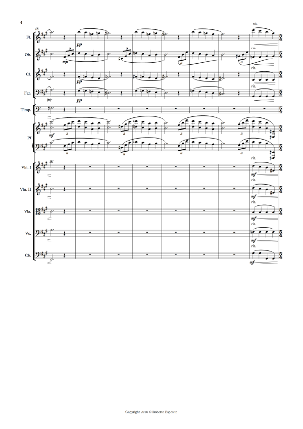 Roberto Esposito: Piano Concerto No. 1, Op. 8,  Fantastico  (GPC036) Sale - Image 4