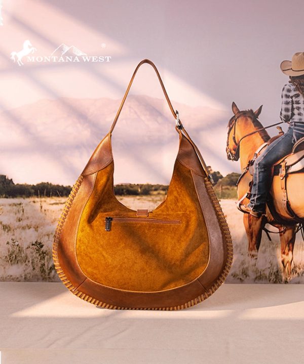 Pre-sale Montana West Studded Whipstitch Hobo Bag Online now - Image 4