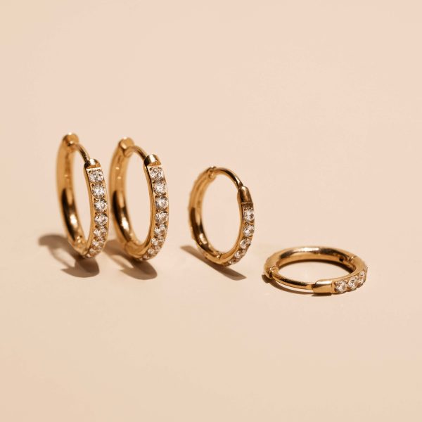 Eternity Hoop Earrings in Titanium Cheap - Image 3