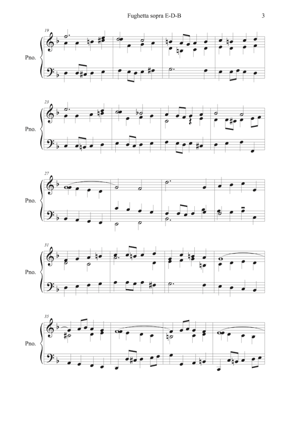 Lars Aksel Bisgaard: Fughetta sopra E-D-B (GPC092) Sale - Image 2