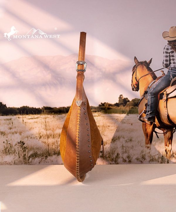 Pre-sale Montana West Studded Whipstitch Hobo Bag Online now - Image 3