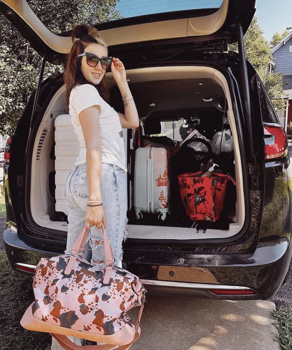 Wrangler Cow Print Trolley Sleeve Weekender Hot on Sale - Image 2