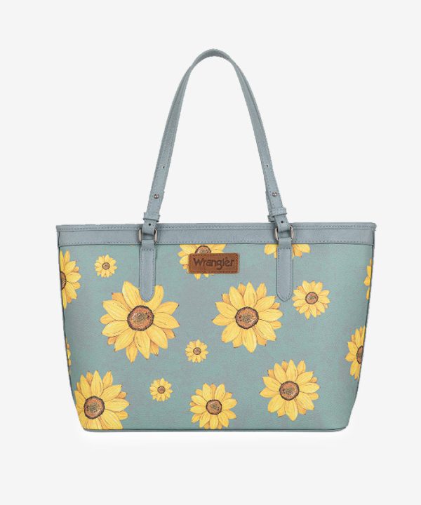 Wrangler Sunflower Print Wide Tote Bag Discount