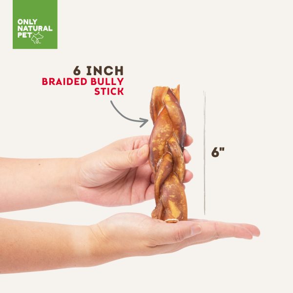 Only Natural Pet Braided Bully Sticks for Dogs Online Sale - Image 5