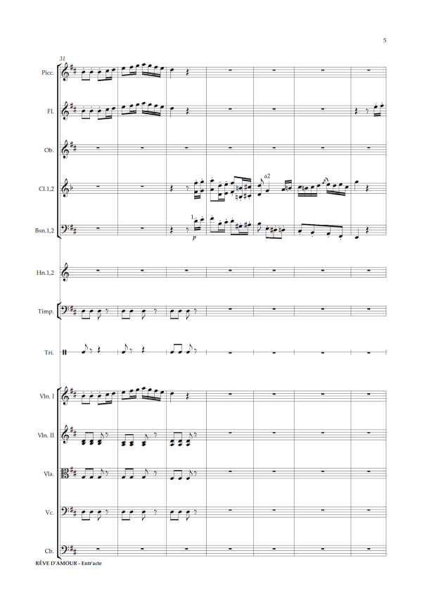 Daniel François Esprit Auber: Rêve d Amour – Act III: Entr’acte (arr. Dario Salvi) (NXP146) Discount - Image 5