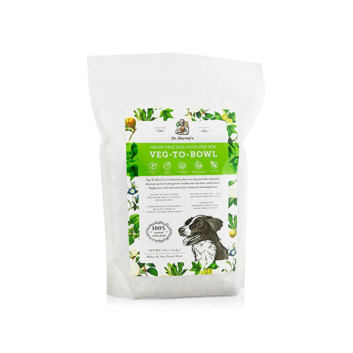 Dr. Harvey s Veg-to-Bowl Dehydrated Whole Food Grain-Free Pre-Mix Dog Food For Discount