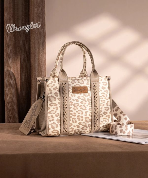 Wrangler Leopard Print Concealed Carry Tote Bag Sale - Image 2