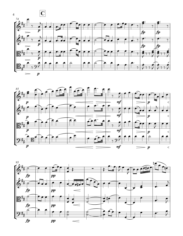 Richard Wagner: Wedding March from Lohengrin – Arrangement for String Quartet by Peter Breiner (PB105) Sale - Image 4