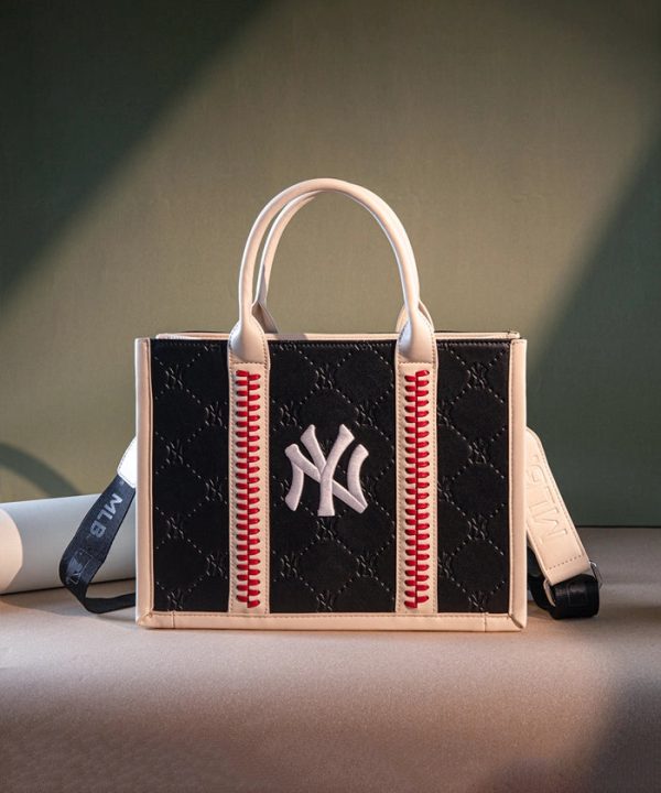 MLB New York Yankees Baseball Stitched Tote Bag For Cheap - Image 2