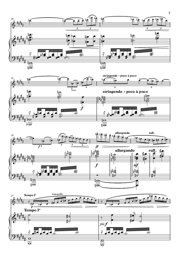 Alphonse Catherine: Nocturne for flute & piano (EDN80018) Cheap - Image 3