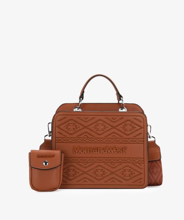 Montana West Embroidered Aztec Tote Bag For Discount