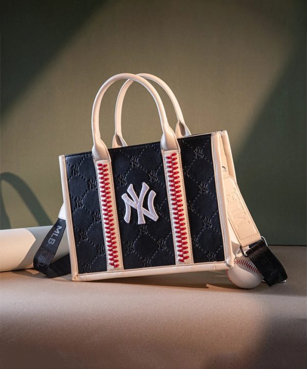 MLB New York Yankees Baseball Stitched Tote Bag For Cheap - Image 3