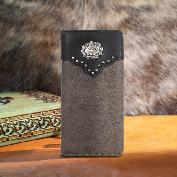 Montana West Color Block Navajo Concho Bifold Long Wallet Sale