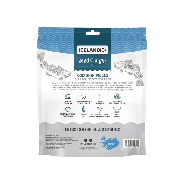 Icelandic+ Grain-Free Cod Skin Fish Chews Dog Treats Online Hot Sale - Image 2