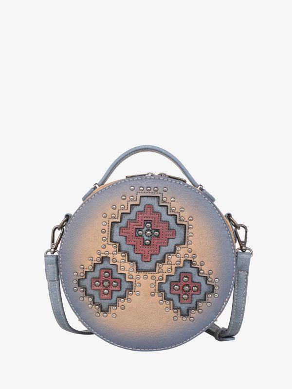 Montana West Cut-out Aztec Applique Crossbody Circle Bag Cheap - Image 3